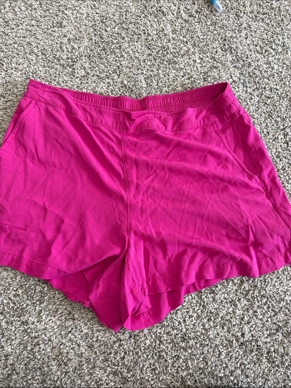 Old Navy Women's Bright Pink Elastic Waist Shorts